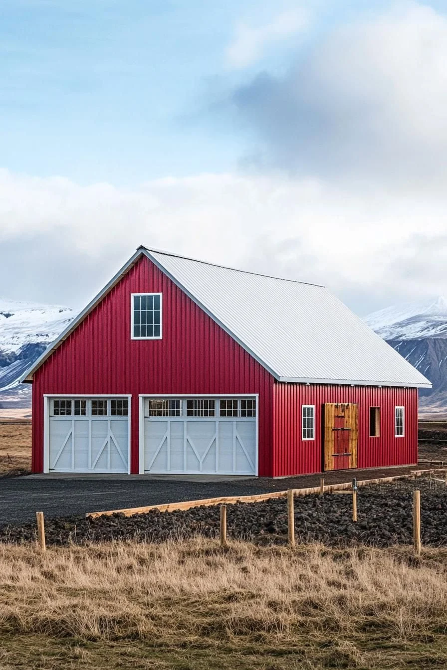 Classic Red Barn, Modern Living Inside