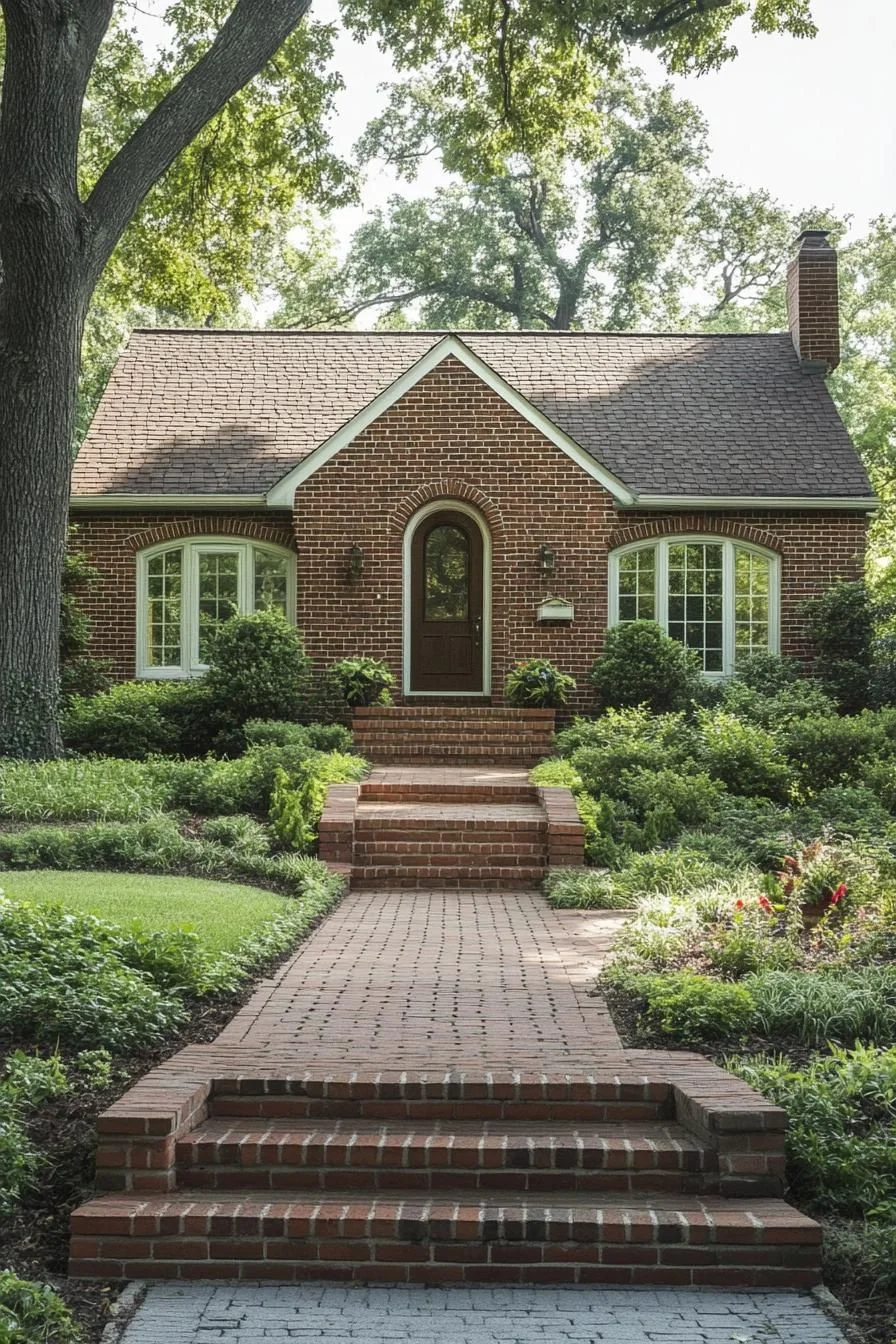 A Brick Cottage With a Charming Path