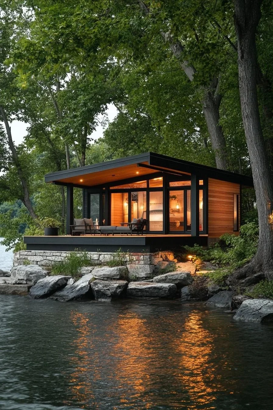 Upscale Modern Lakefront Escape