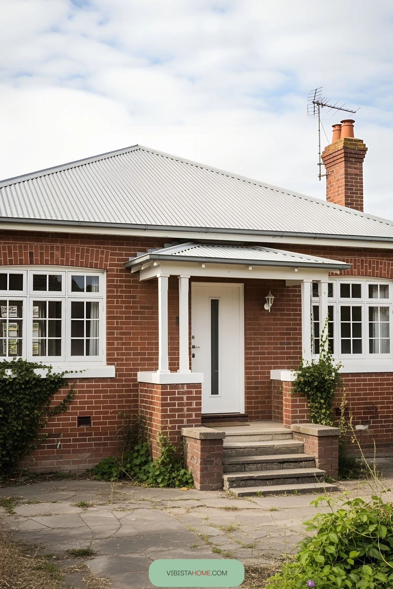 A Bold and Beautiful Brick Bungalow