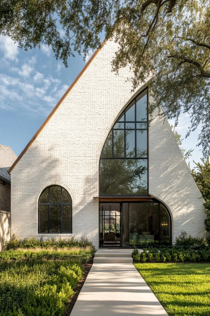 Tudor Style Reimagined with A-Frame Lines