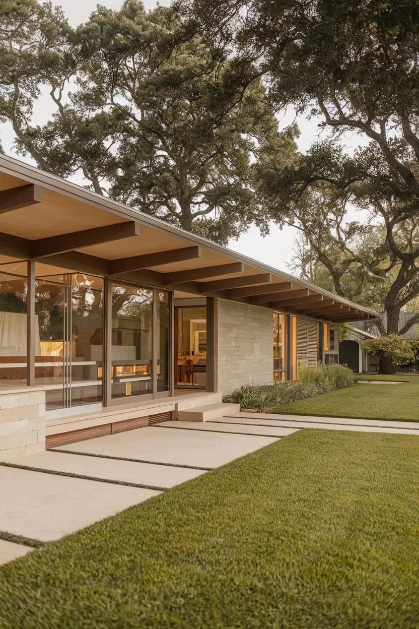 Roots and Beams in a Ranch Affair