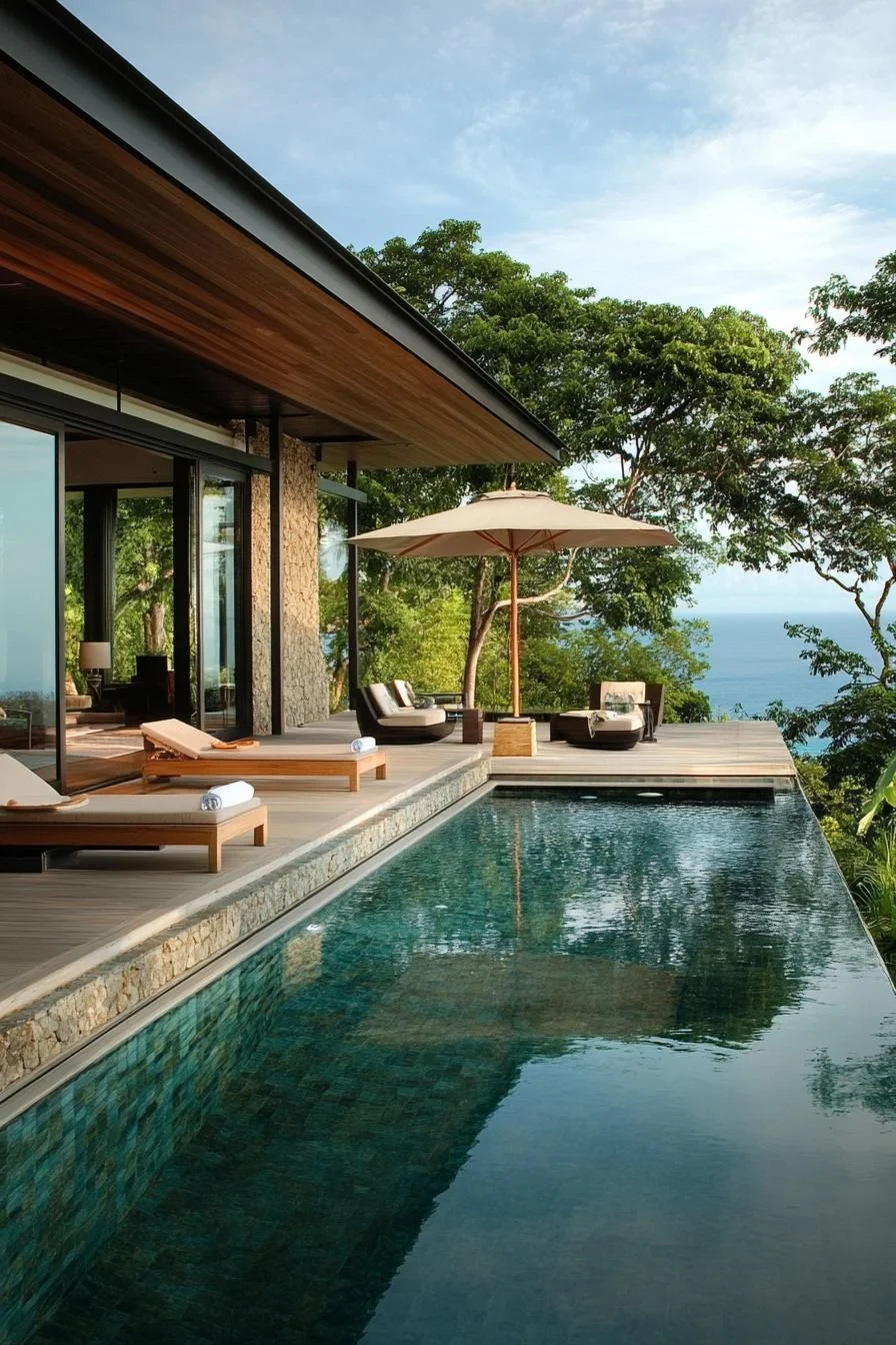 A Poolside Pavilion for Tropical Bliss