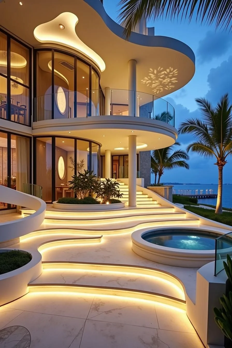 Ocean Views from a Curvy Cascade Haven