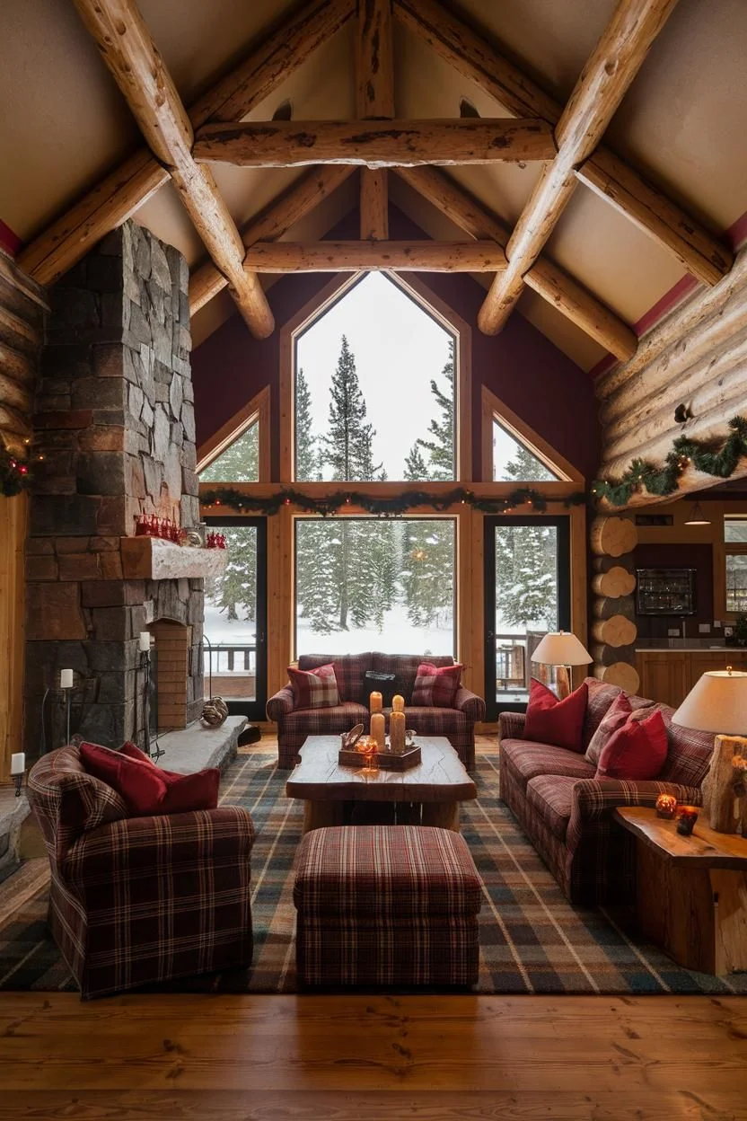 Stylish Snuggling Inside a Mountain Lodge