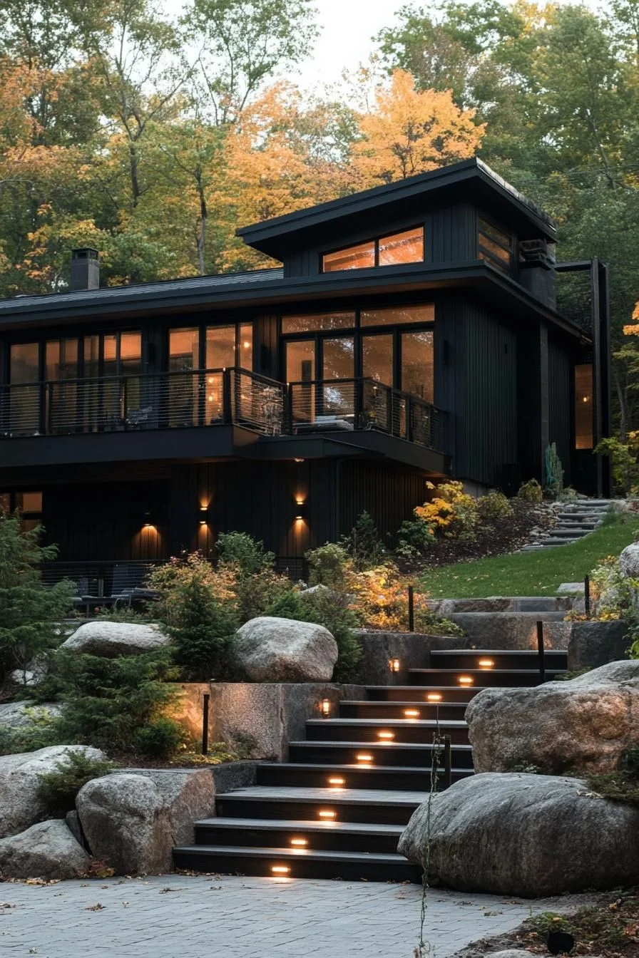 Contemporary Style Tucked in the Woods