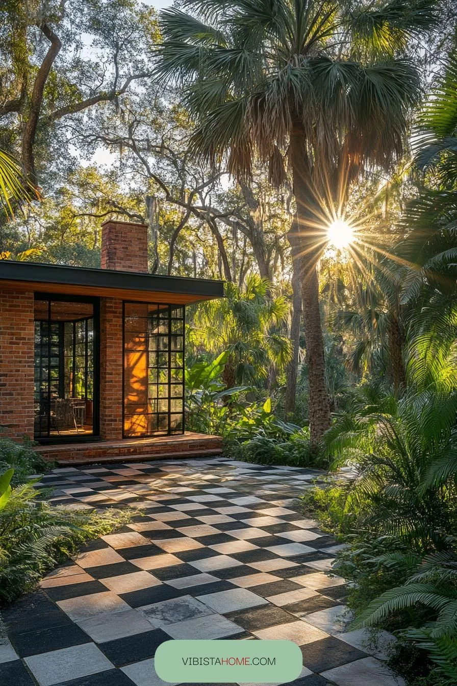Jungle Groove Brick Bungalow