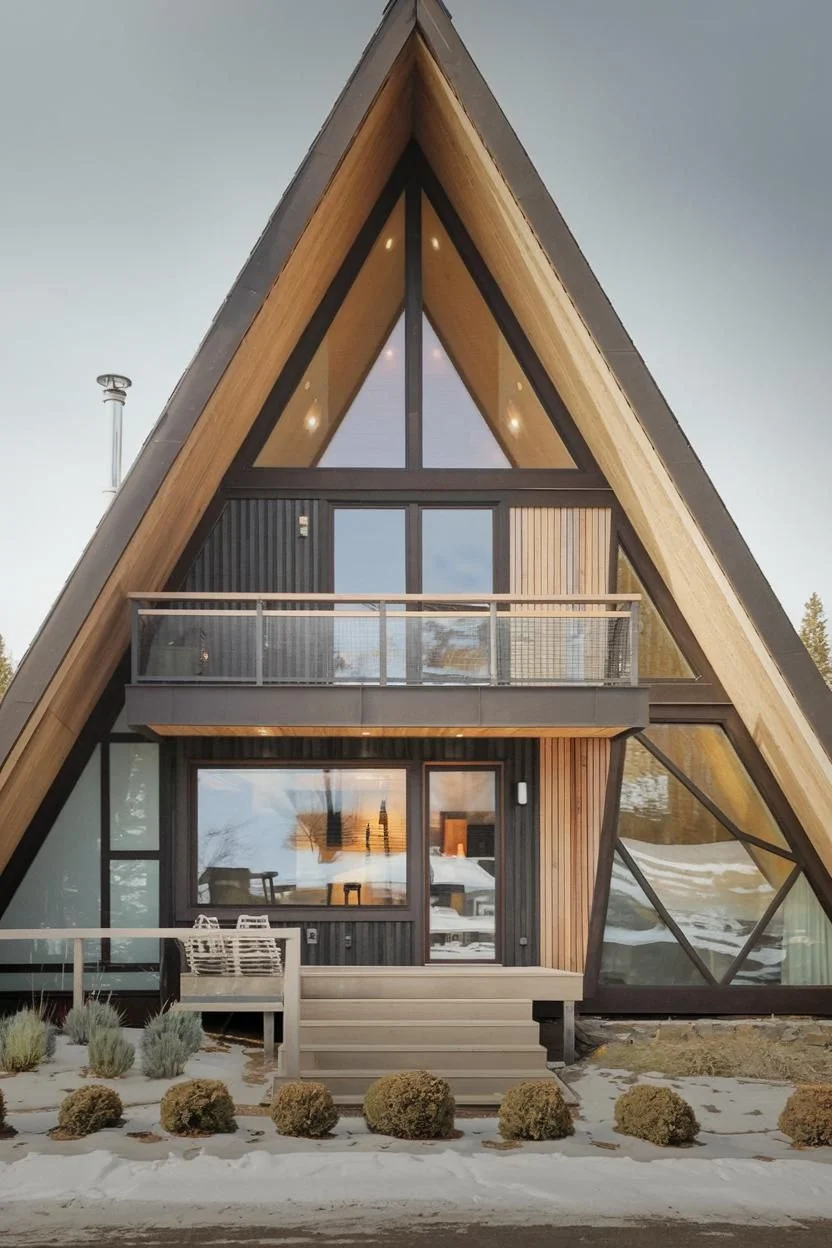 Apex Hideaway: A Triangular Timber Triumph