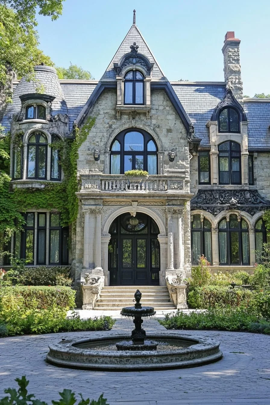 Gothic Stone Mansion Style