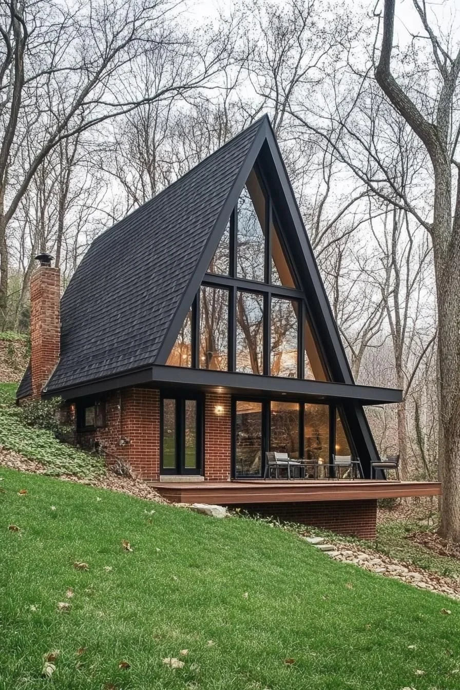 Forest-Set Slope House Design