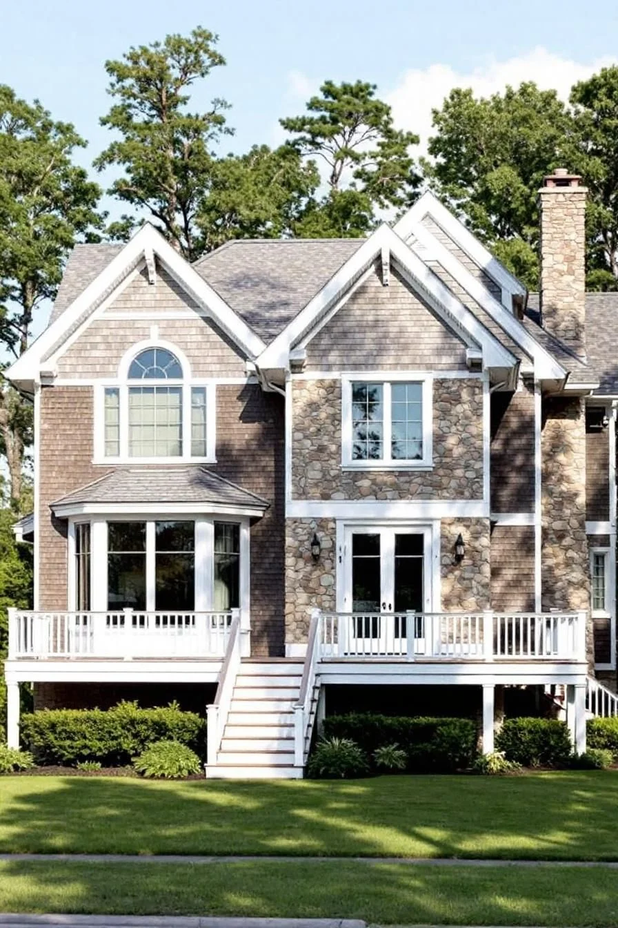 A Stone and Shingle Coastal House