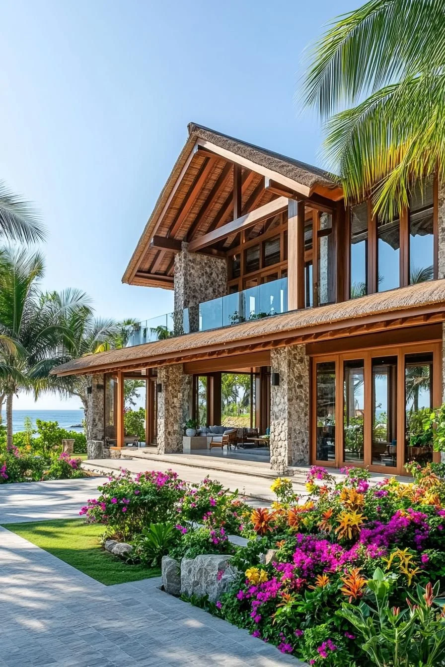 A Tropical Hideout of Stone and Wood
