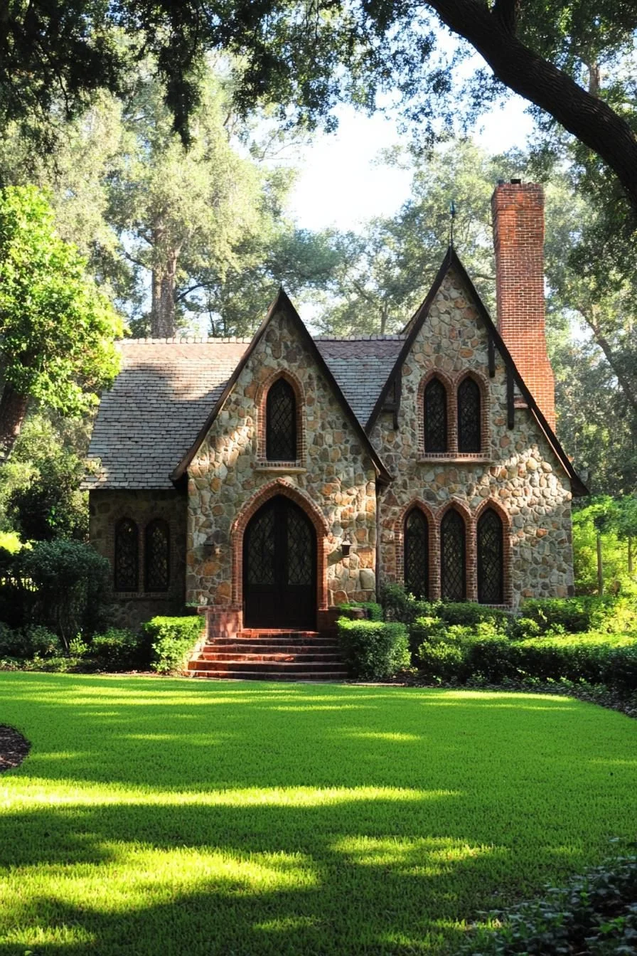 A Pixie Chateau Dotted in Pebbles