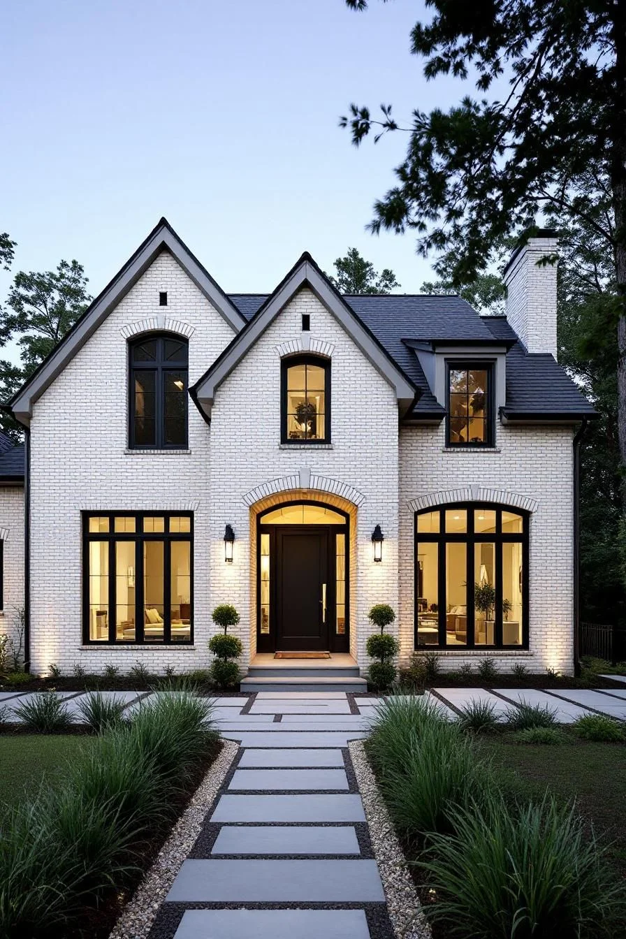 Elegant Stone House Design