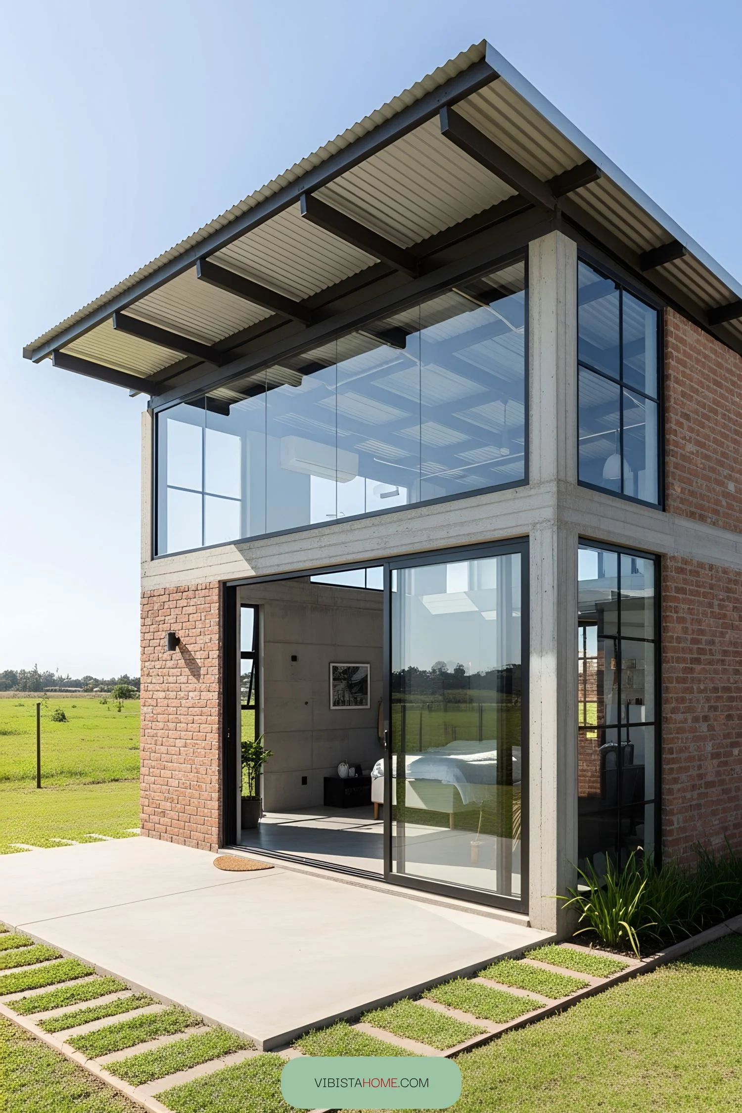A Mini Castle Built from Glass and Stone