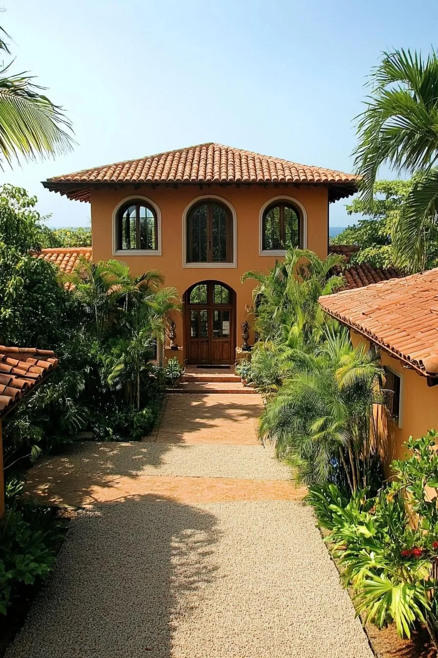 A Colonial Home With Warm Terracotta Tones