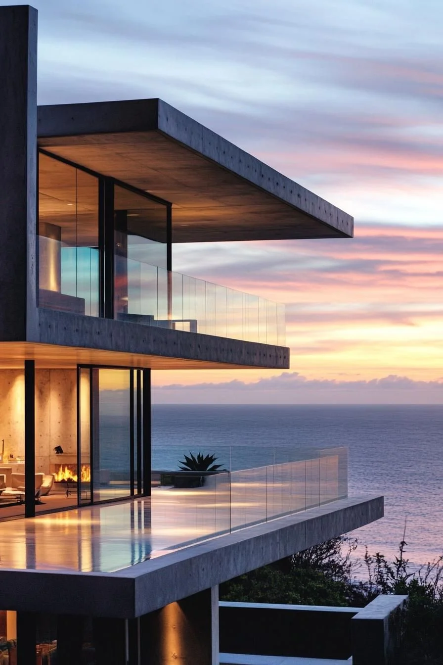 Reflective Mirrored Concrete Panels