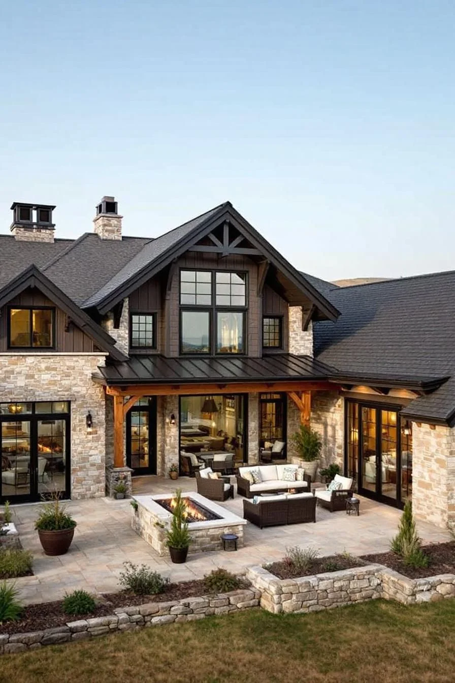 Gabled Home with a Relaxing Patio