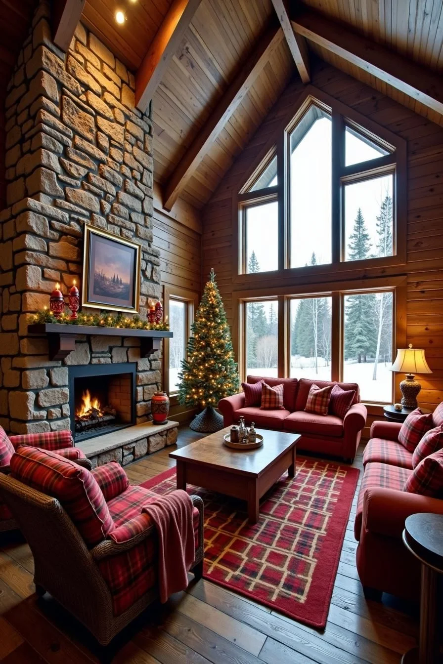 A Hearthside Hug in a Woodland Cabin