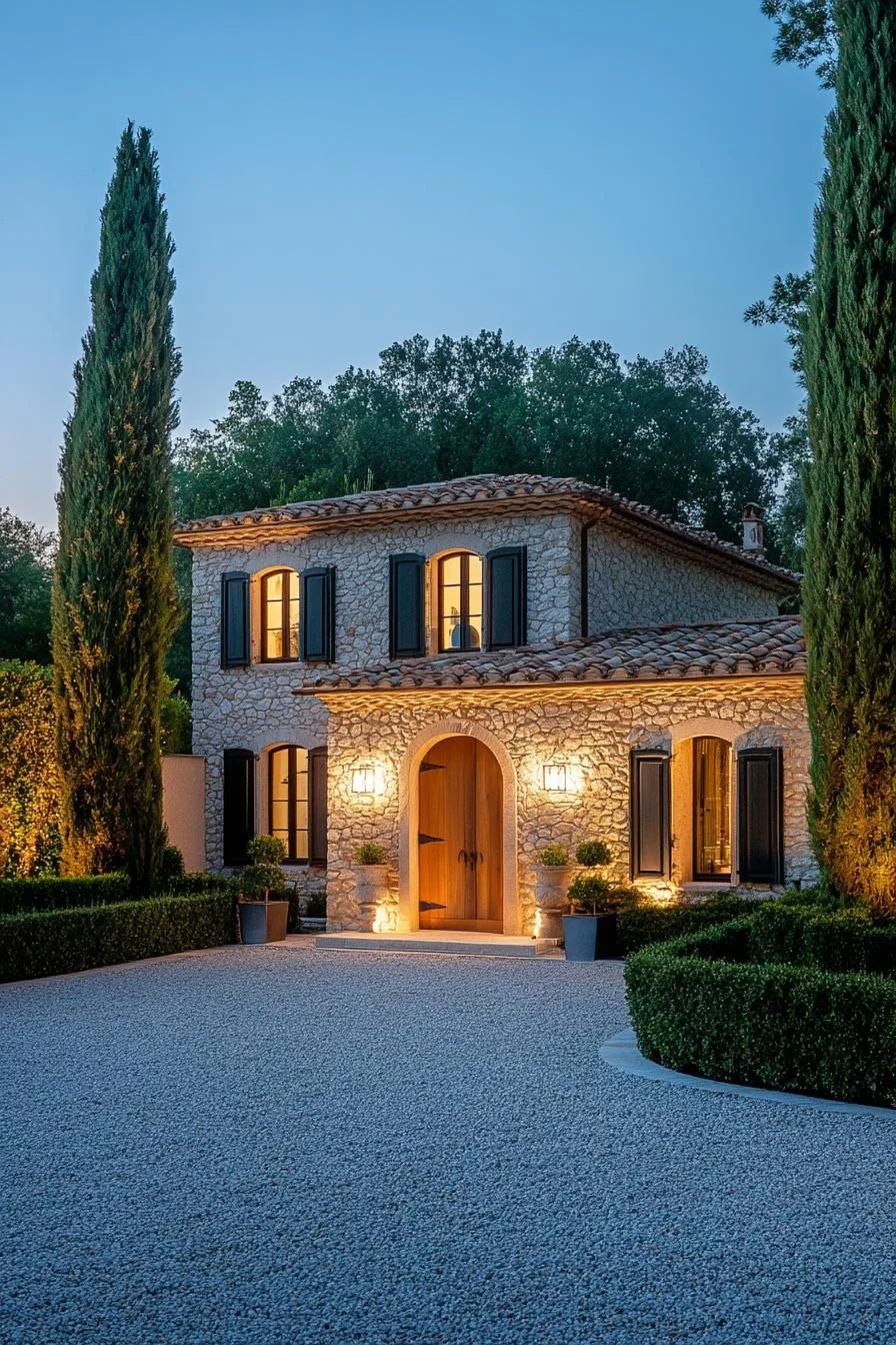 Rustic Villa Lit with Warm Light