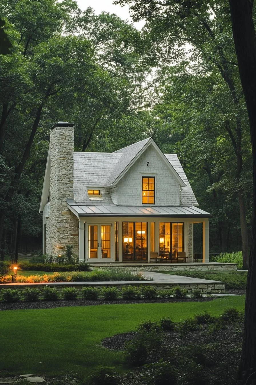 A Cottage Nestled Among Wallflowers