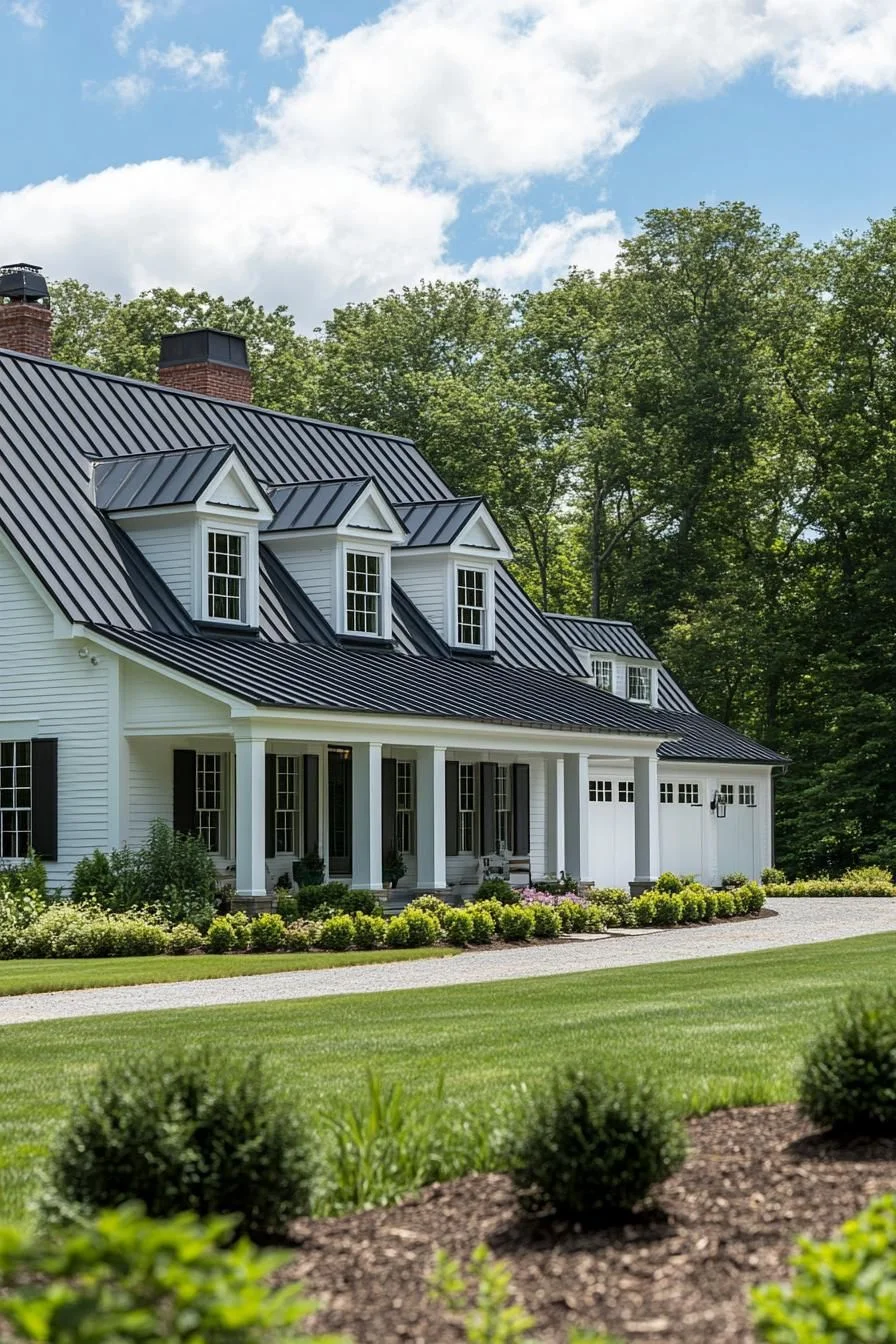 Porch Living with Columns and Comfort