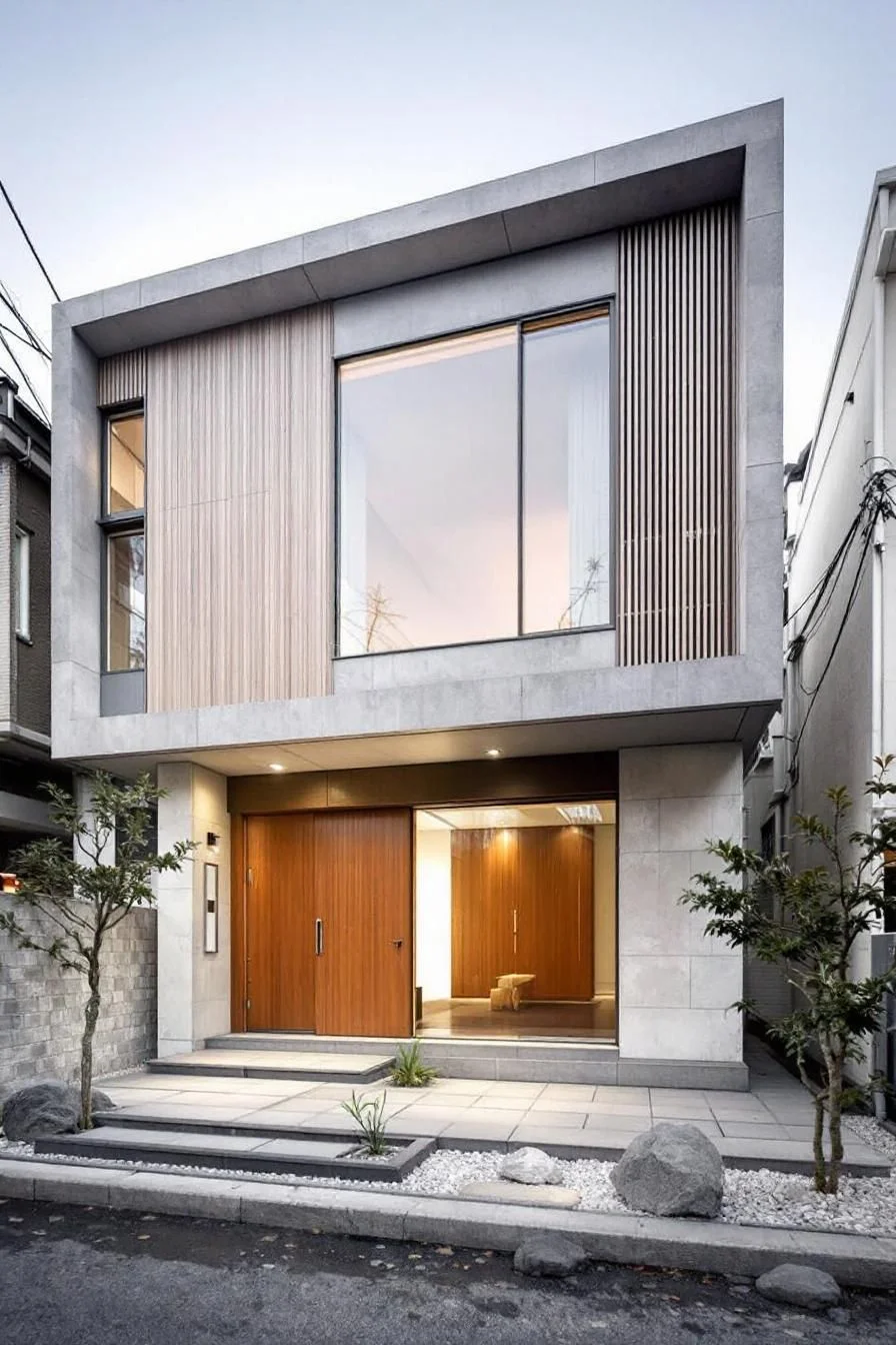 A Modern Minimalist Cube in the City