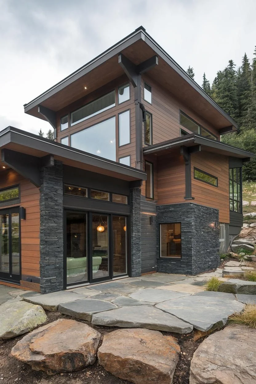 Cabin Retreat Facing the Peaks