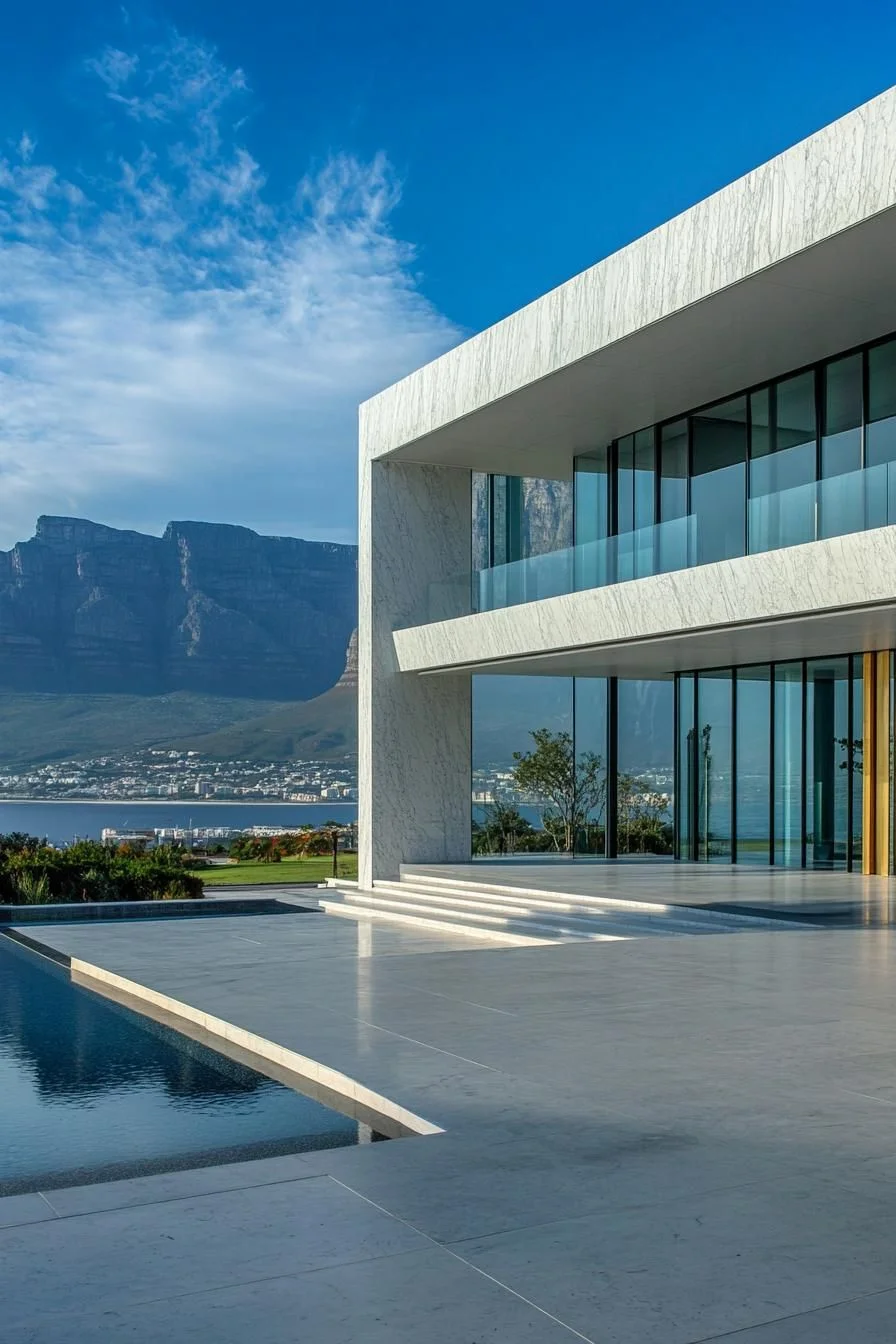 Modern Home Overlooking the Mountains