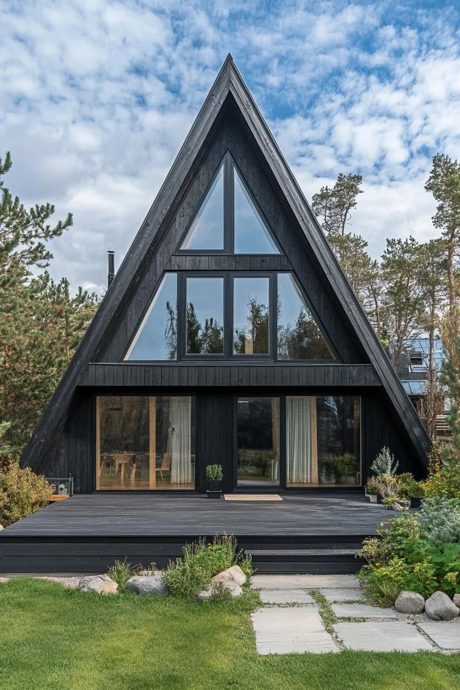 Stylish A-Frame Tucked in the Forest