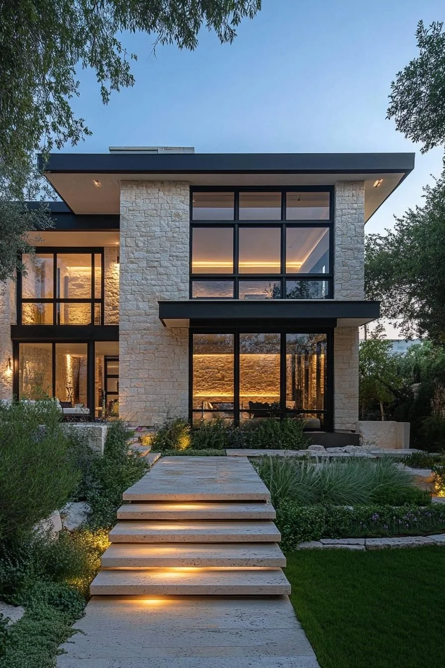 An Elegant Home at Evening Hour