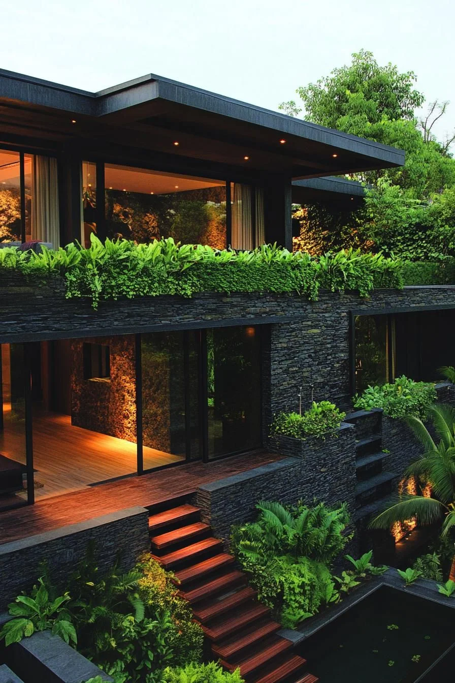 Jungle Villa Wrapped in Greenery