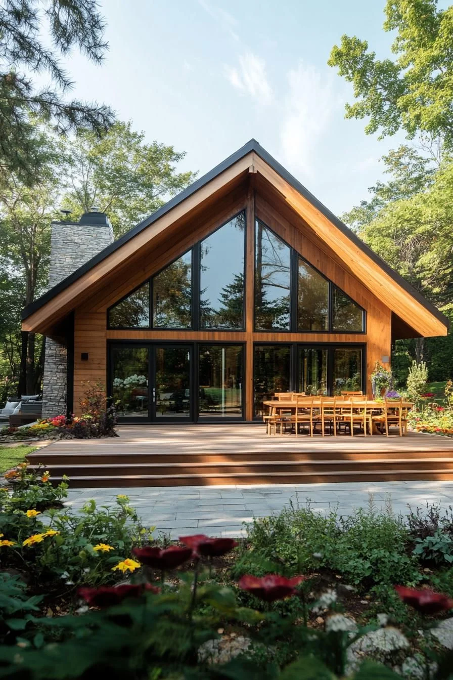A Geometric A-Frame Retreat in Nature