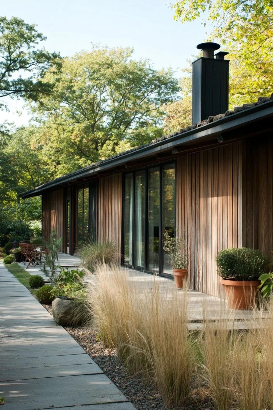 Long House Refuge Surrounded by Greenery