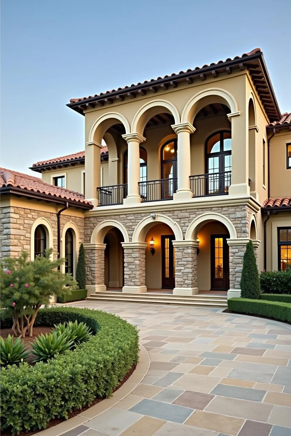 Classic Arched Entryways in Tuscany