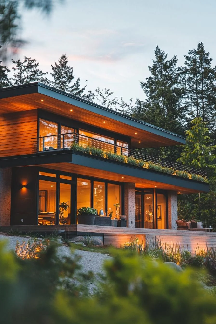 A Modern Eco-Haven Hidden in the Trees
