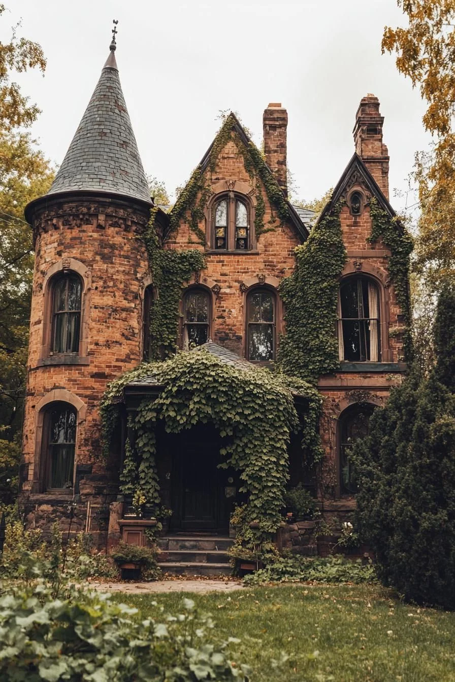 Gothic Details of a Vampire Mansion
