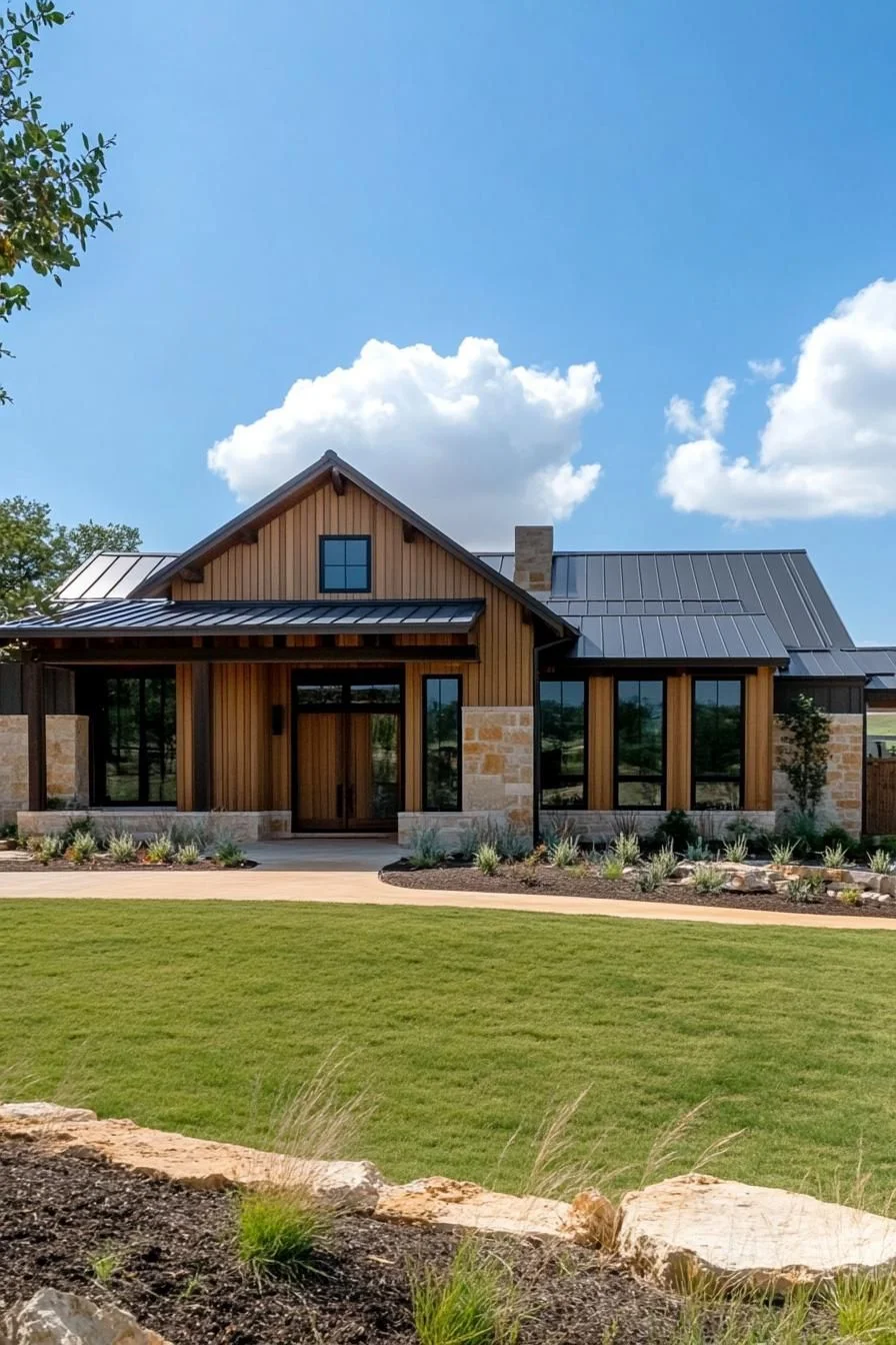 Playful Ranch Style with Metal Roofing