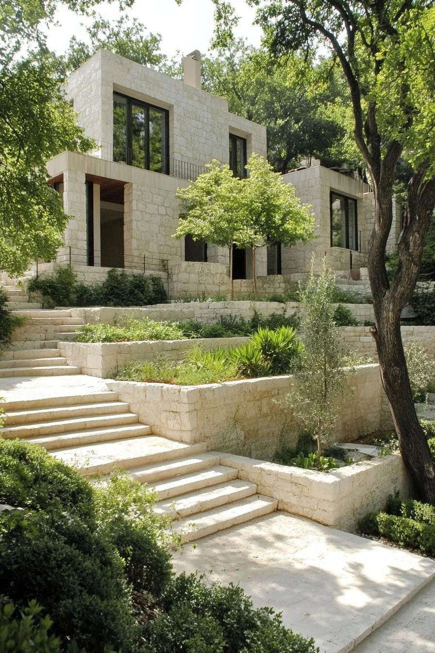 A Chic Stone Fortress Wrapped in Greenery