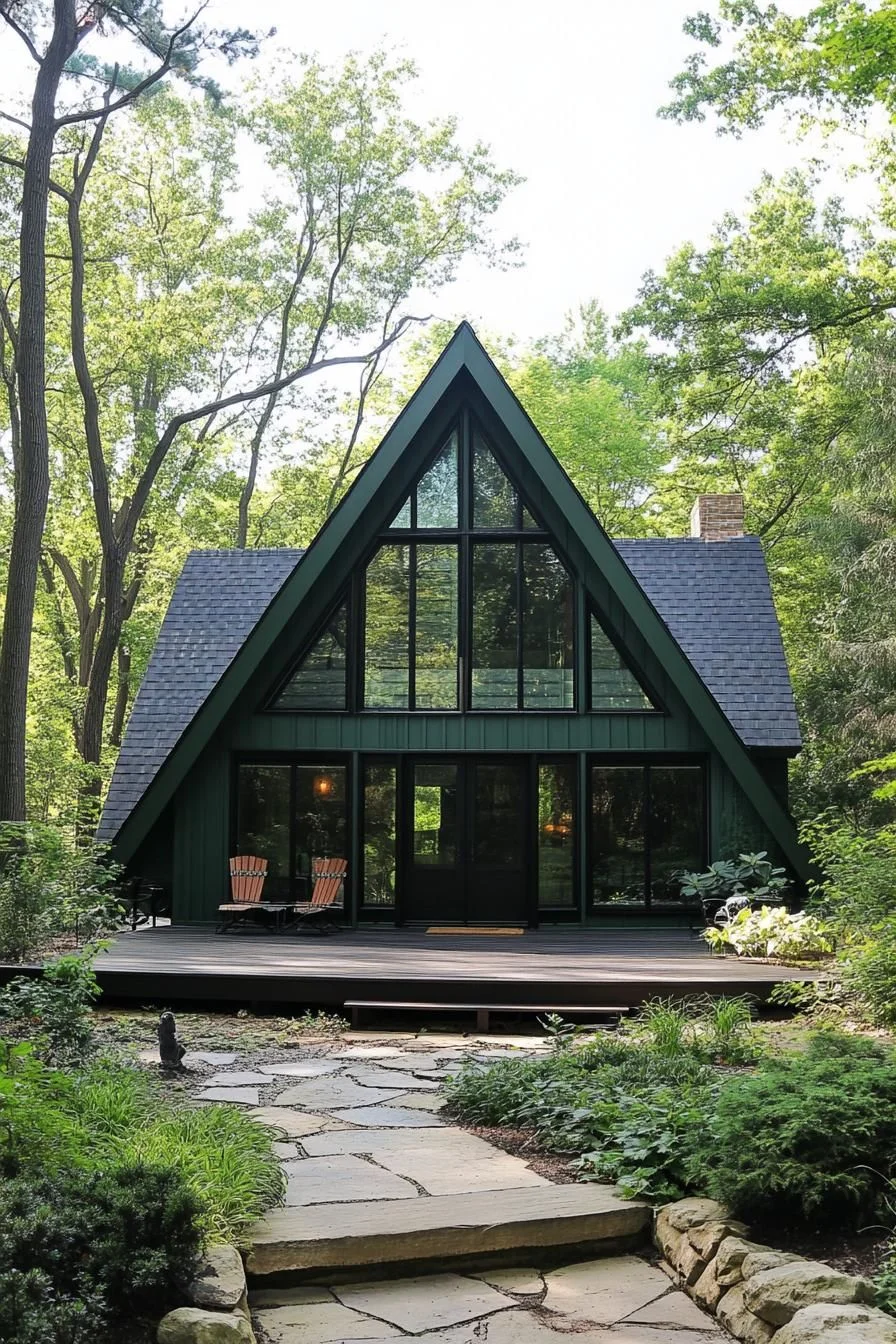 Quiet A-Frame Living Among the Trees