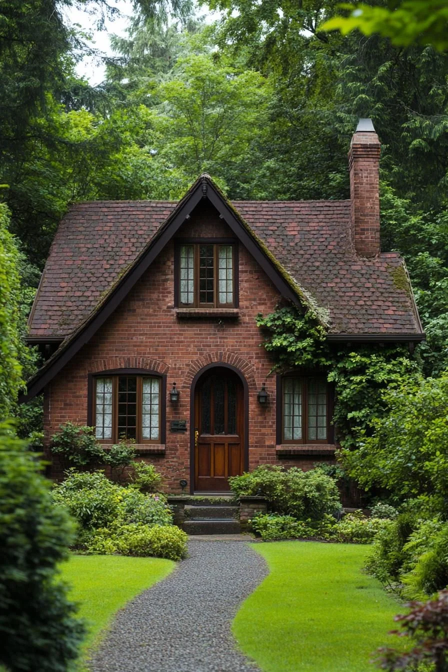 A Brick Cottage With Fairy-Tale Style