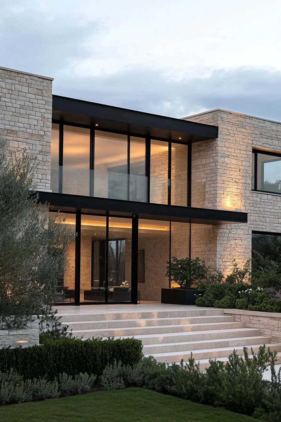 A Glass-Filled Mediterranean Retreat