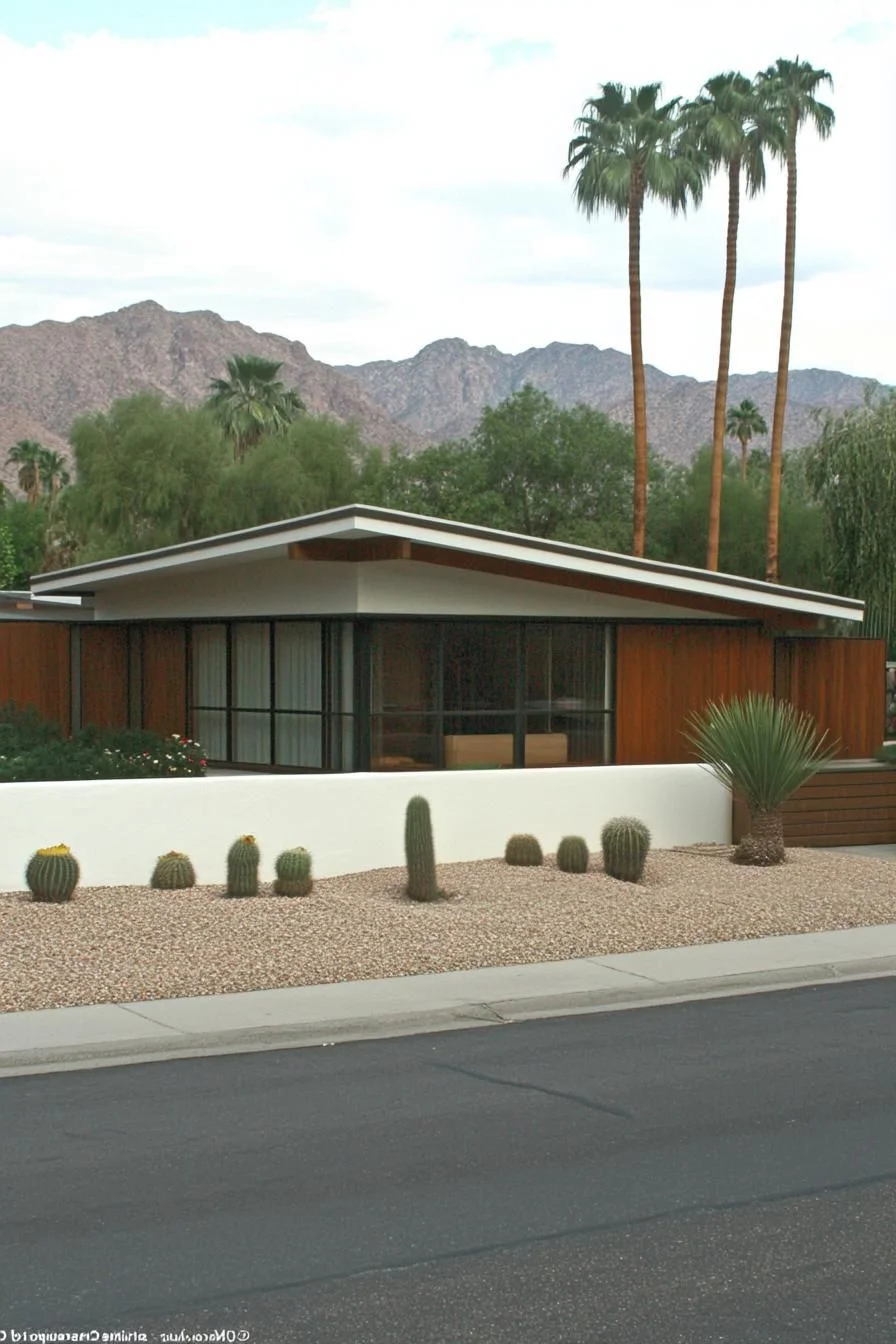 A Retro Retreat Framed by Mountains