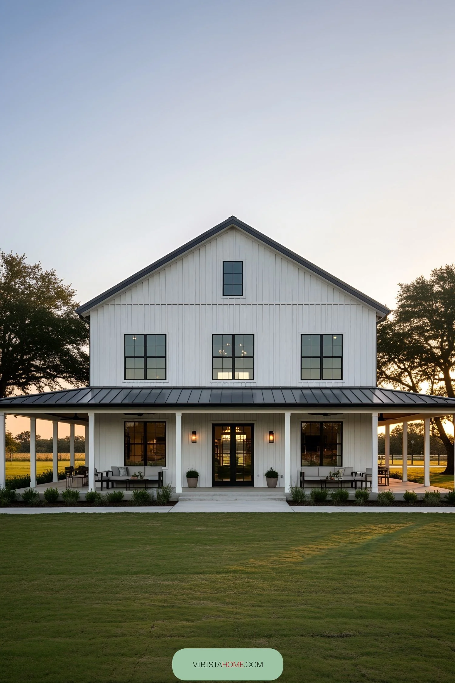 Rustic Refined Barnhouse Wrapped in Porch Charm
