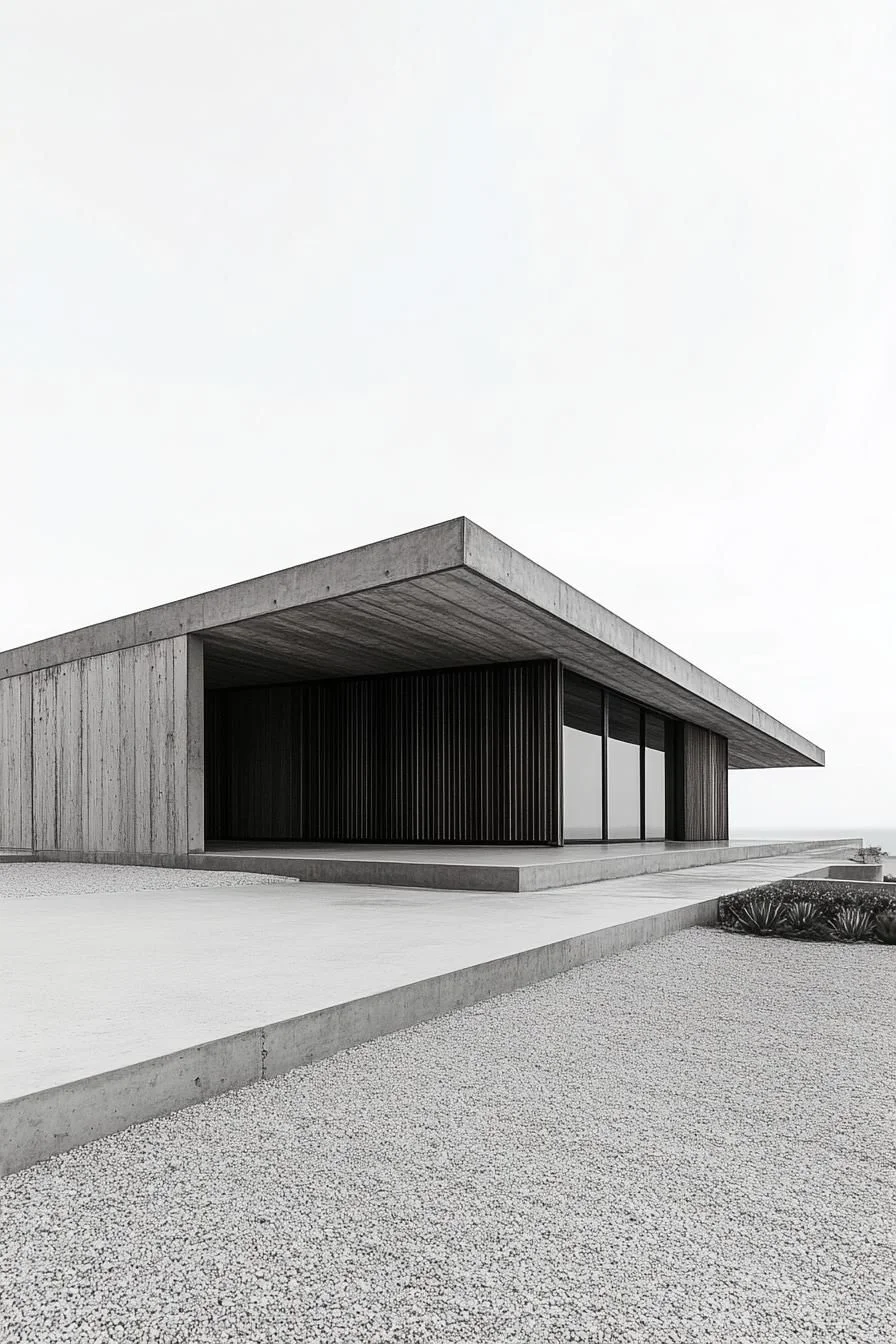 A Modern Retreat Built in Concrete