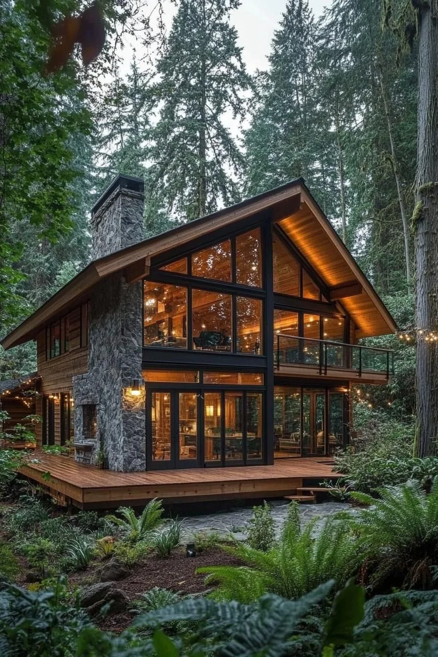 A Glass-Fronted Forest Hideaway