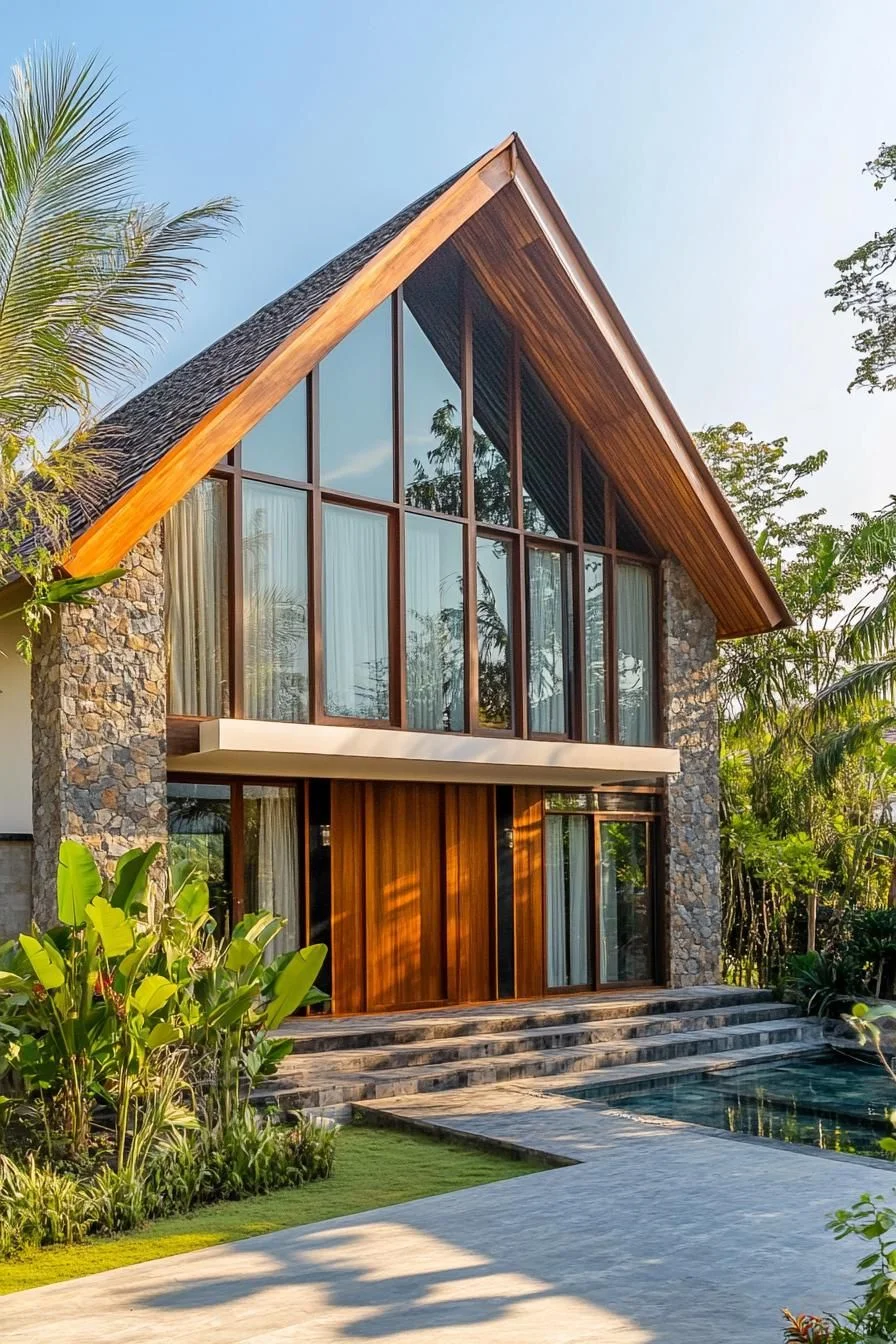 Triangular Treetop Delight: A Scenic Bali Retreat