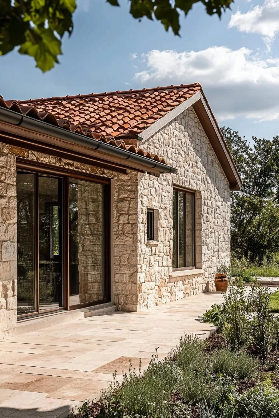 A Peaceful Tuscan Farmhouse in Terra-Cotta