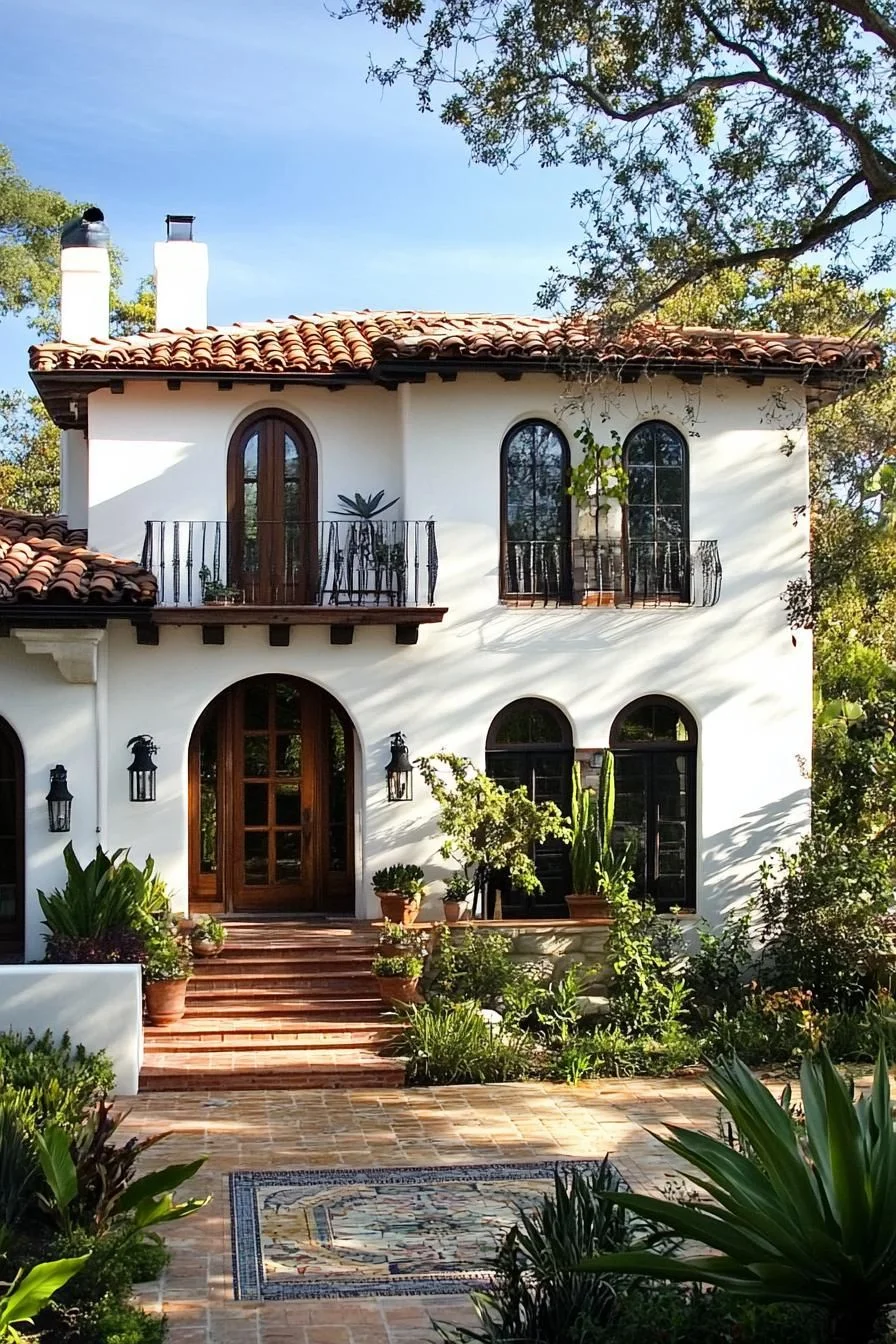 A Mediterranean Villa Full of Sunlit Arches