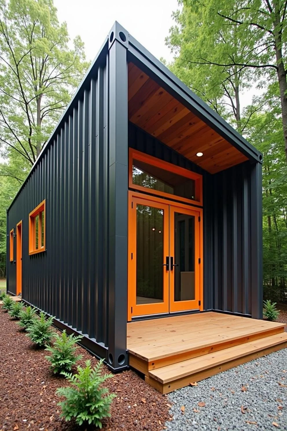 A Colorful Compact Container Chalet